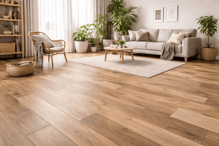 PVC vloer in keuken & woonkamer