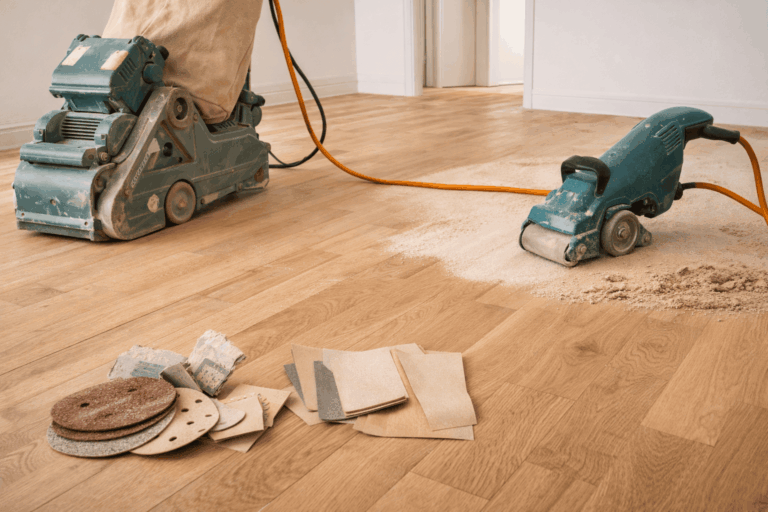 Houten vloer schuren