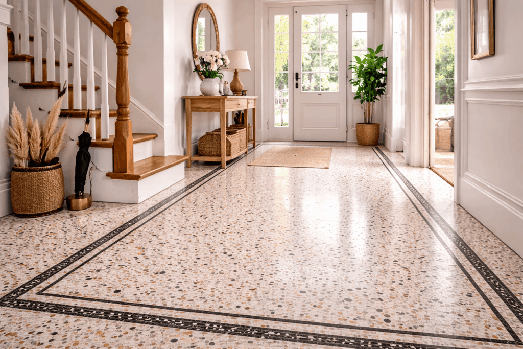 Terrazzo vloer - jaren 30 look
