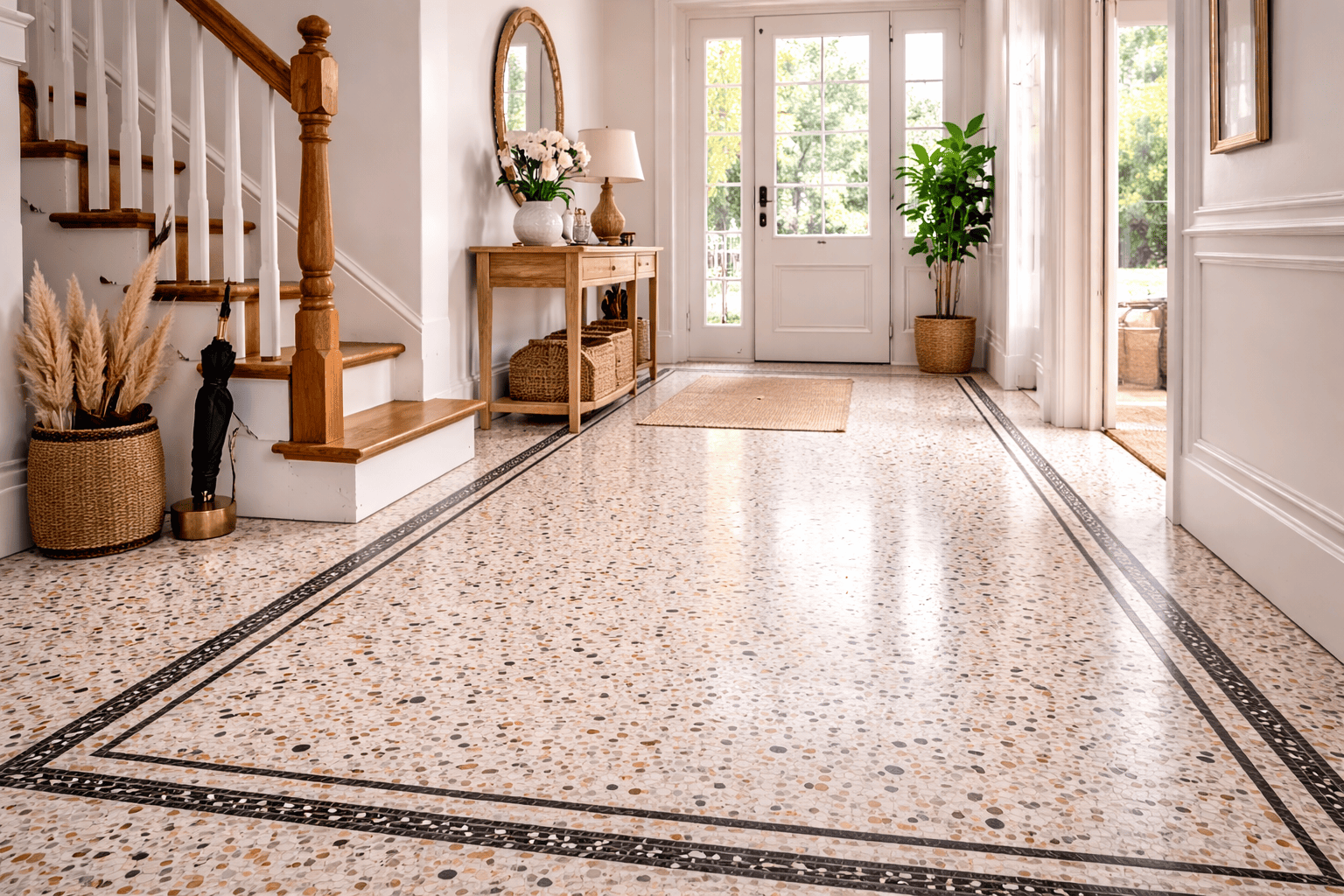Terrazzo vloer - jaren 30 look