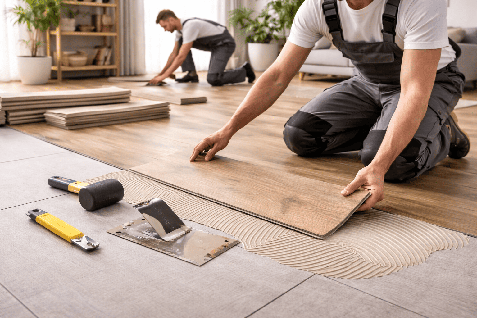 PVC vloer laten leggen