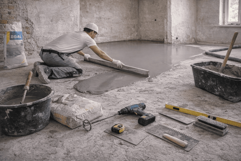 Zelf vloer egaliseren