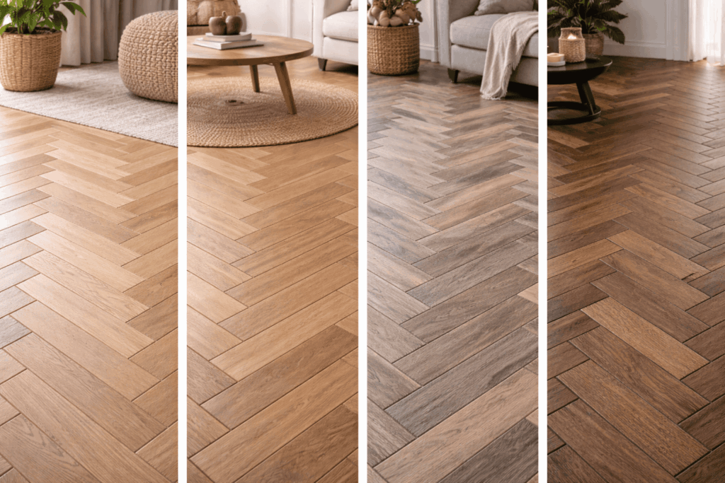 Visgraat vloer - soorten