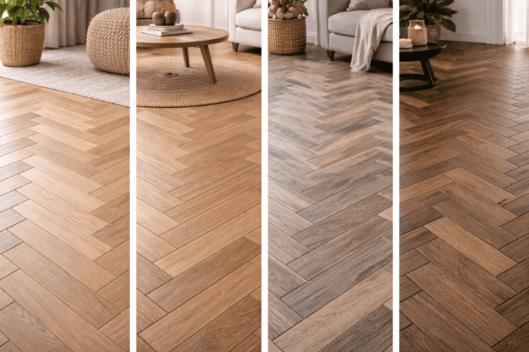 Visgraat vloer - soorten