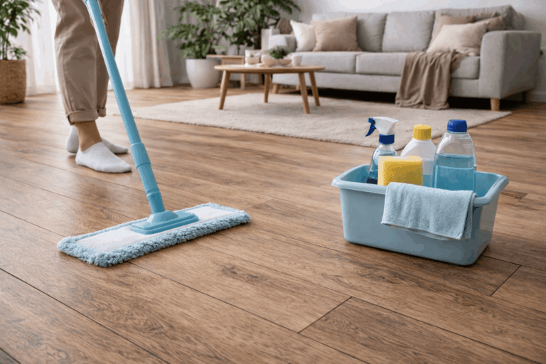 PVC vloer schoonmaken