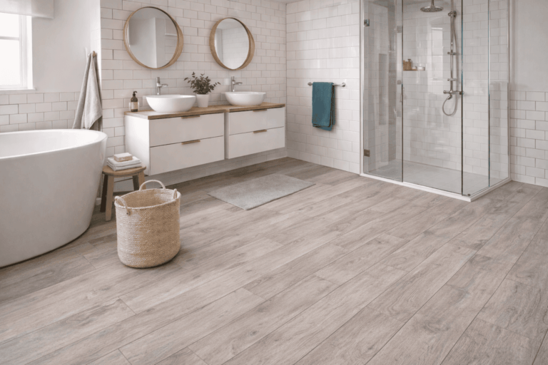 PVC vloer in badkamer