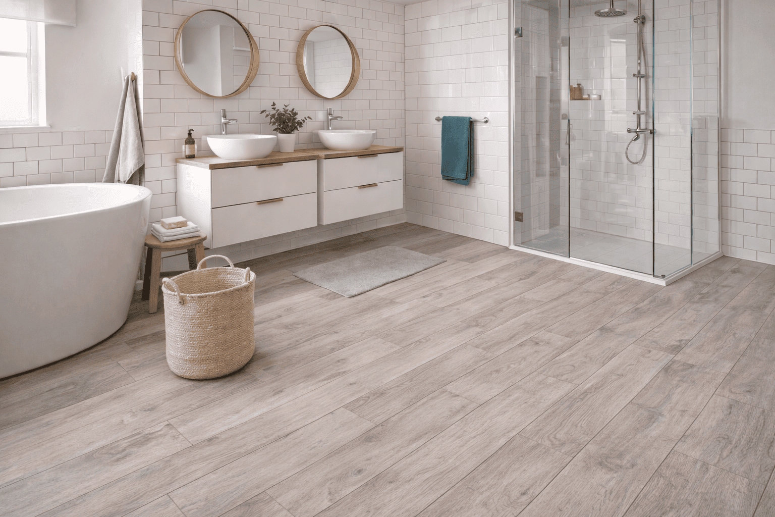 PVC vloer in badkamer