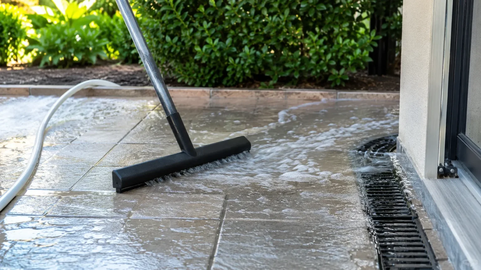 Vuil water terras reinigen: zo voorkom je vlekken