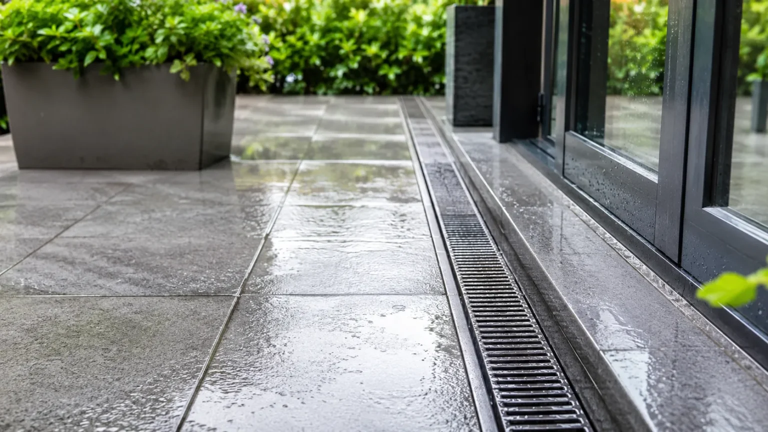 Afwatering terras aanslag voorkomen en verwijderen